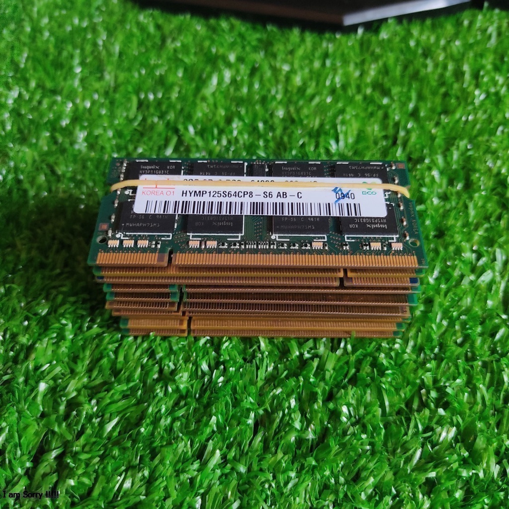 Combo 10 ram laptop DDR2 dung lượng 2GB bất kì (Used)