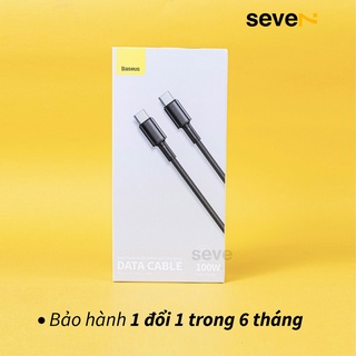 Cáp sạc nhanh 100W Baseus Cafule Metal Data Cable Type C to Type C (100W)