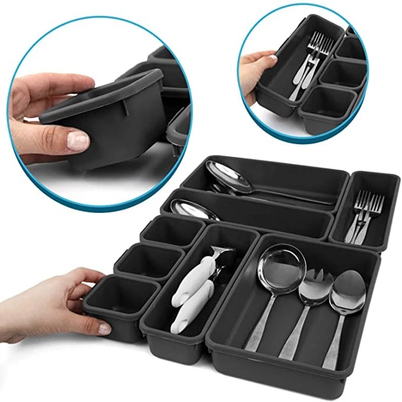 Set 8 khay nhựa đựng đồ nhỏ gọn đa năng tiện lợi
