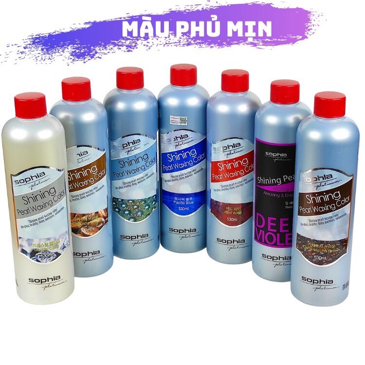 Màu nhuộm Sophia Phủ mịn Phủ bóng không amoniac TÍM Deep Violet 500ml