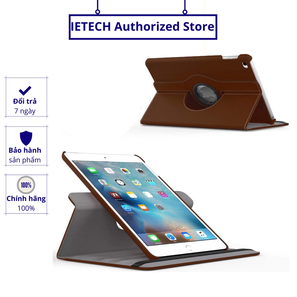 Bao da ốp lưng cho iPad Mini 4 xoay 360 độ PKCB