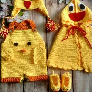 set Yếm len handmade cho bé