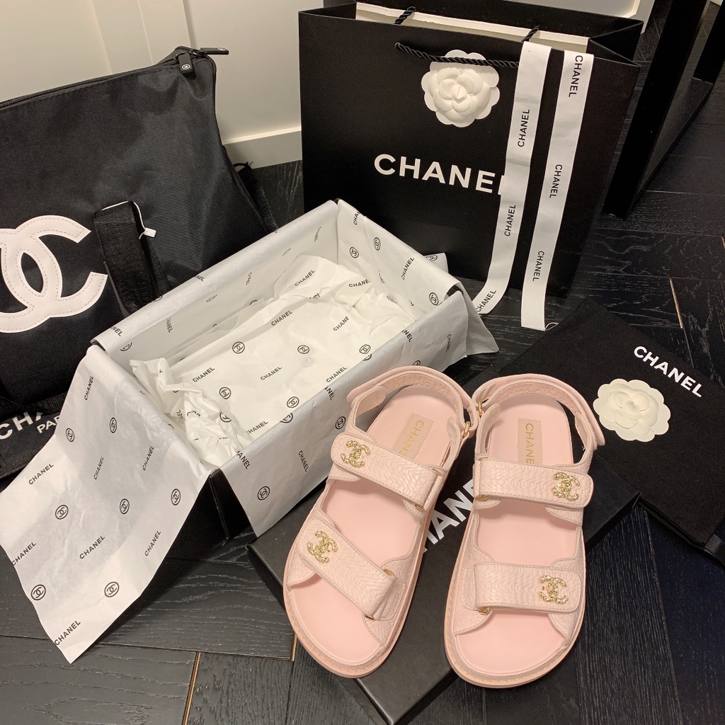 Xăng đan Nữ Màu Đen Mới Không Hộp