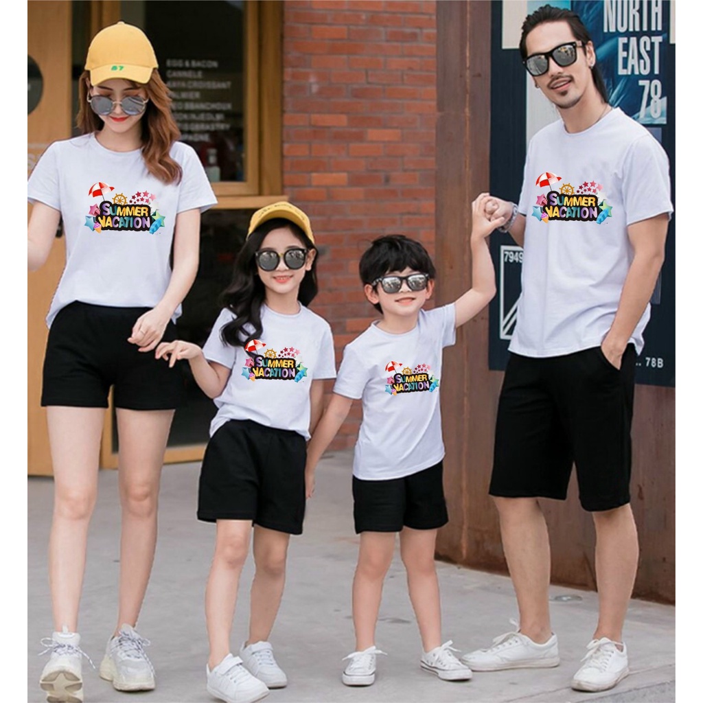 Đồ gia đình , Áo đi biển , Đồng phục nhóm . Chất liệu vải Cotton loại 1 thoáng mát đủ size từ 8 đến 100kg .
