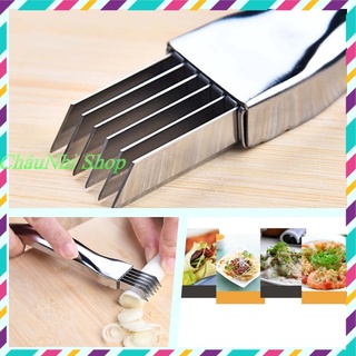 Dao chẻ đa năng 6 lưỡi inox, cắt chẻ hành lá, măng, rau muống, củ quả