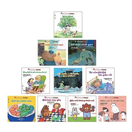 Sách - Combo Cùng Bé Lớn Khôn (10 Cuốn) Tặng Kèm Bookmark