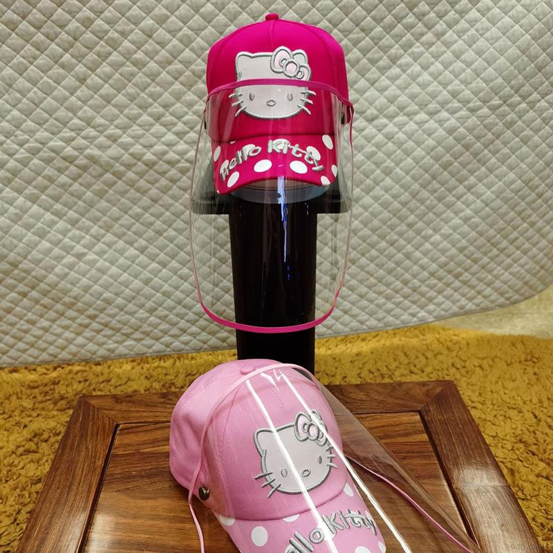 Mũ chống bụi bẩn chống giọt bắn có thể tháo rời được in họa tiết hoạt hình dành cho bé gái