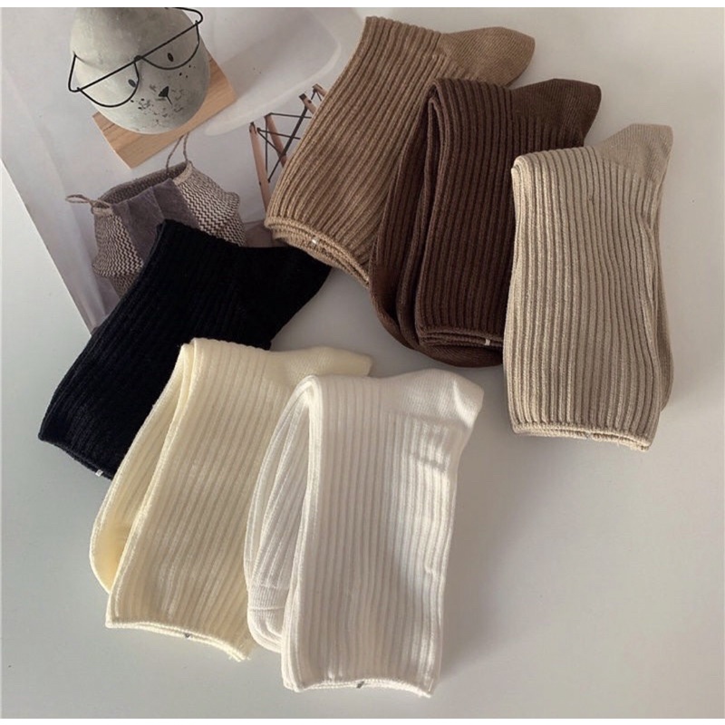 Tất vintage cổ cao ullzang siêu xinh