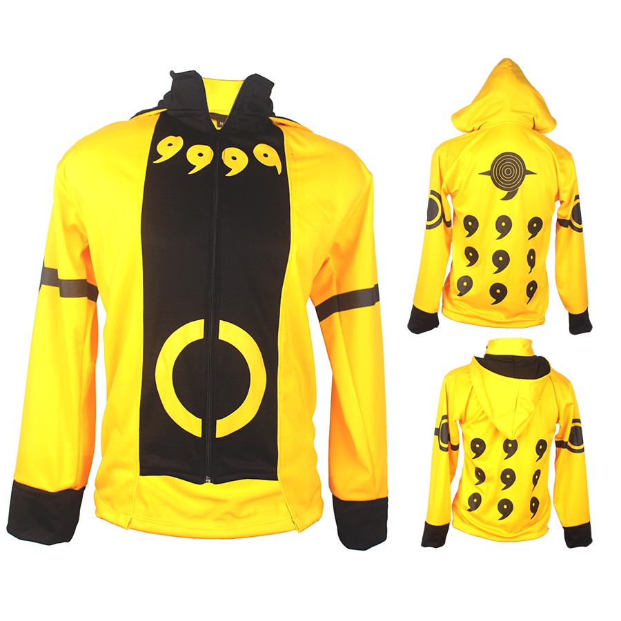 Áo Khoác Hoodie In Hình Naruto Boruto Hokage Kyubi