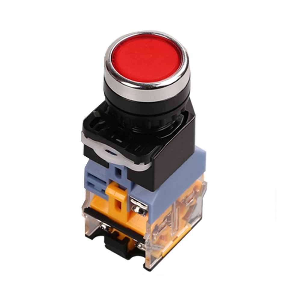 Nút nhấn có đèn 24V 22mm LA38-11DN (Nhấn nhả) - Xanh, đỏ