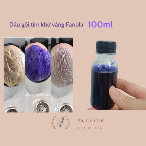 100ml Dầu gội tím khử vàng Fanola - giữ màu cho tóc (hàng chiết nhỏ)