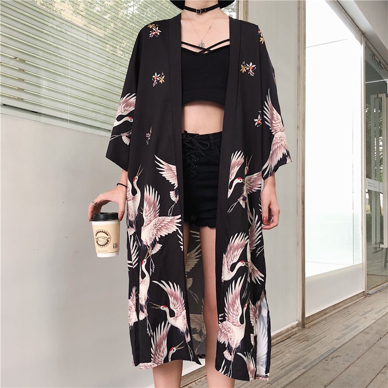 (order) Áo khoác Kimono dạo phố & đi biển nam nữ MS0514