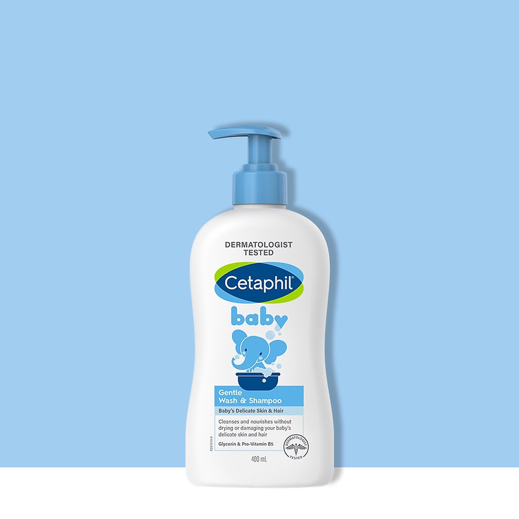 Sữa tắm gội 2 in 1 Cetaphil 400 ml mẫu mới