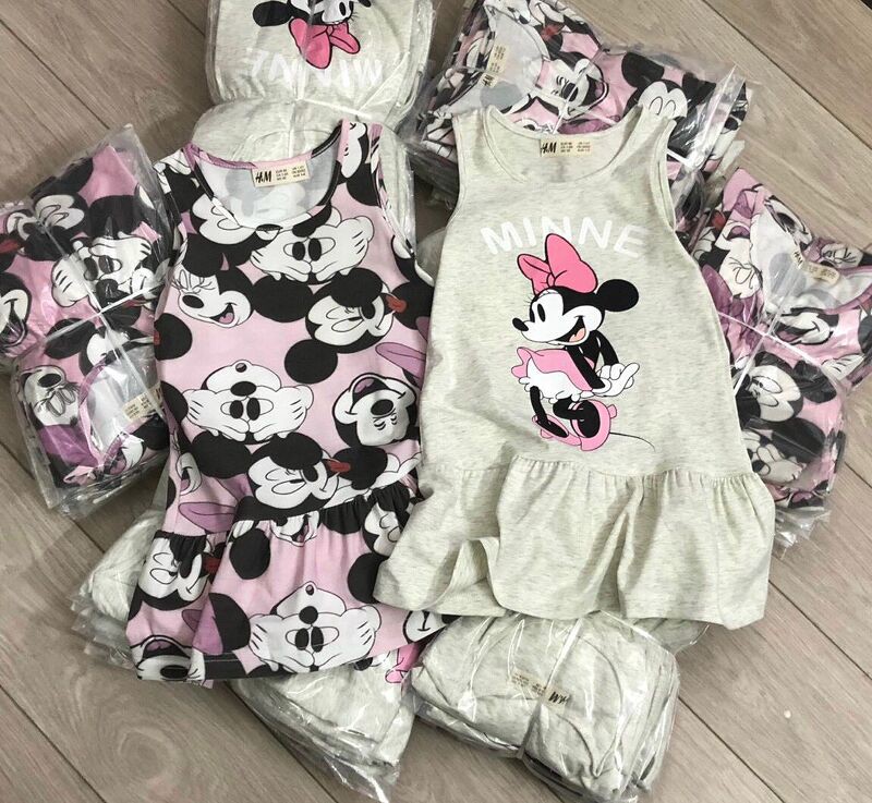 Set hai váy Hm mickey ❤️ FREESHIP ❤️ Set hai váy Hm mickey cho bé