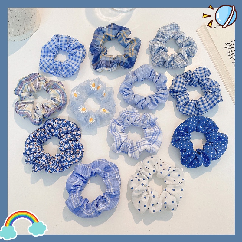 Set 10 Dây Cột Tóc Co Giãn Nhiều Màu Sắc Đầy Cá Tính