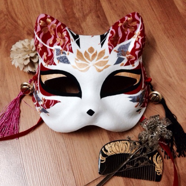 Mặt nạ mèo Kitsune 1/2 - 21 áo Furisode