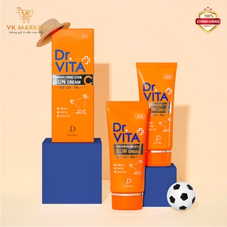 Kem chống nắng Dr.Vita Sun Cream Vitamin C SPF 50+ PA+++ chống nắng, giảm nhăn, dưỡng trắng