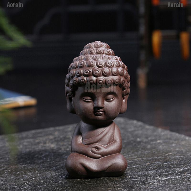 Tượng Phật trang trí nhỏ xinh làm bằng gốm