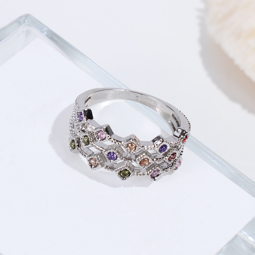 Nhẫn bạc đính đá quý thanh lịch kích thước 6-10 thiết kế mới 2021 dùng làm quà tặng trang sức tiệc cưới cho nữ