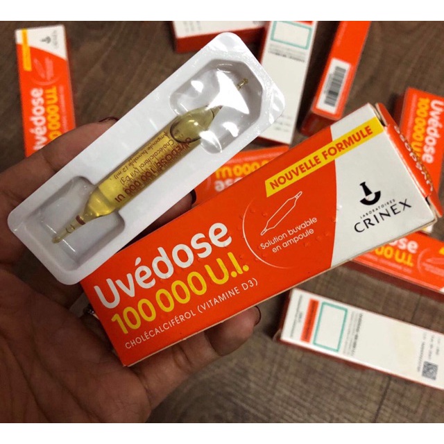Vitamin D3 Uvedose Liều Cao 100000 UI Của Pháp Cho Bé Từ 18 Tháng