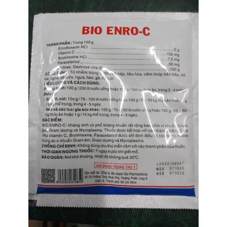 [Mã PET50K giảm Giảm 10% - Tối đa 50K đơn từ 250K] [Giá rẻ] Bio Enro C [1 gói x100g] ngừa tiêu chảy, thương ngàn