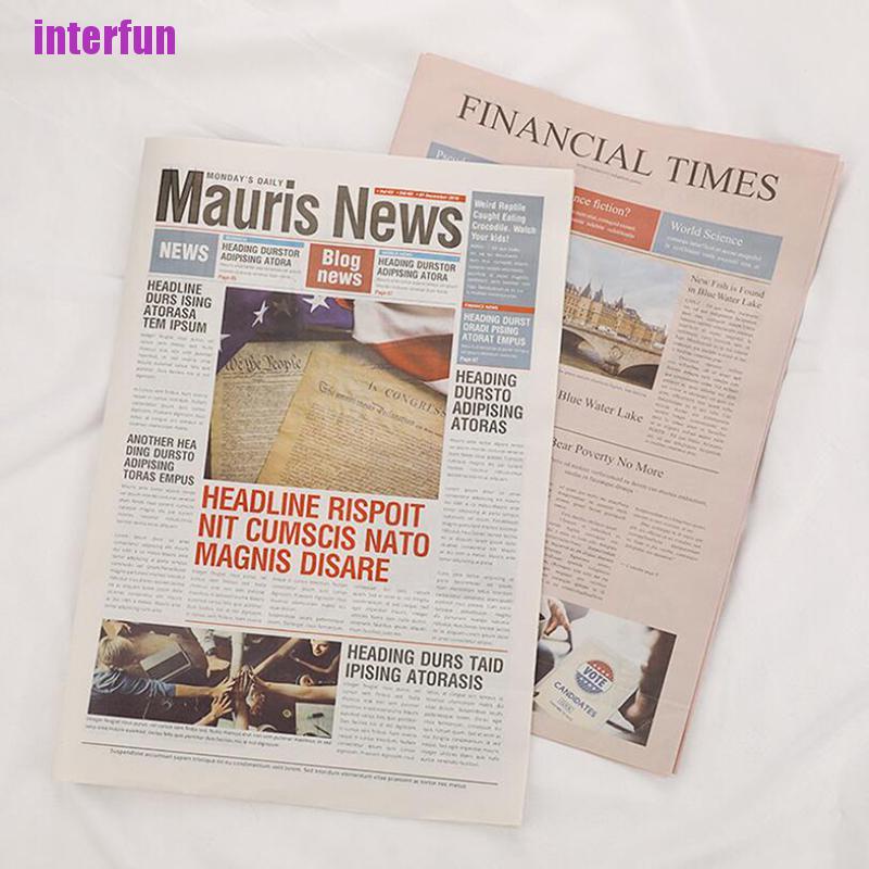 Bộ 2 Giấy Quấn In Chữ Tiếng Anh Cổ Điển Dùng Làm Đạo Cụ Chụp Ảnh