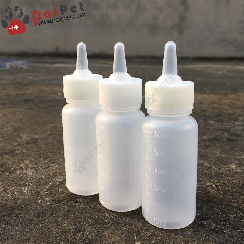 Bình Ti Bình Sữa Chó Mèo Sơ Sinh BT004 Chai 60ml