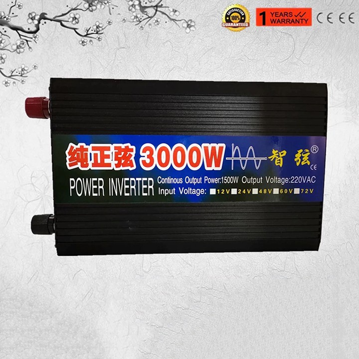 Bộ Đổi Nguồn 24V Lên 220V 3000W Sin Chuẩn