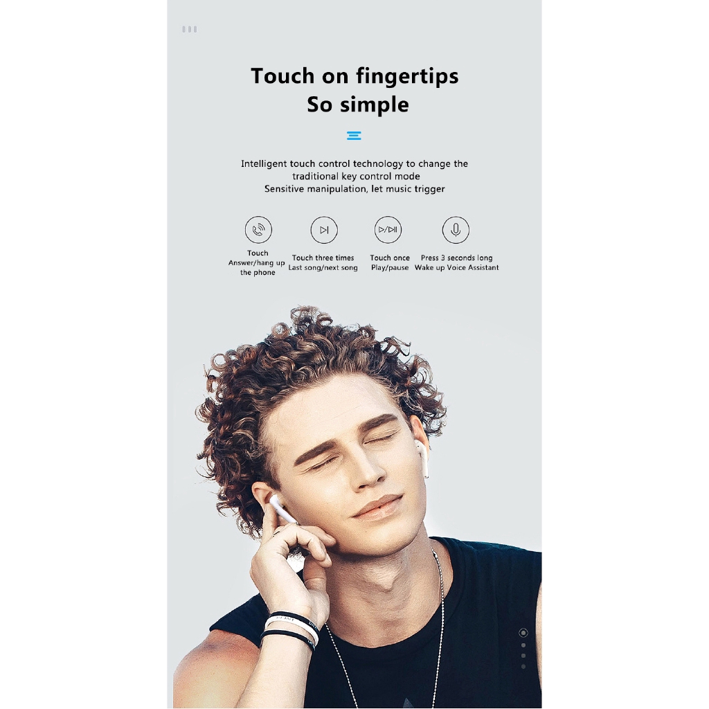Tai nghe không dây bluetooth Tws I12 Inpod điều khiển cảm ứng | BigBuy360 - bigbuy360.vn