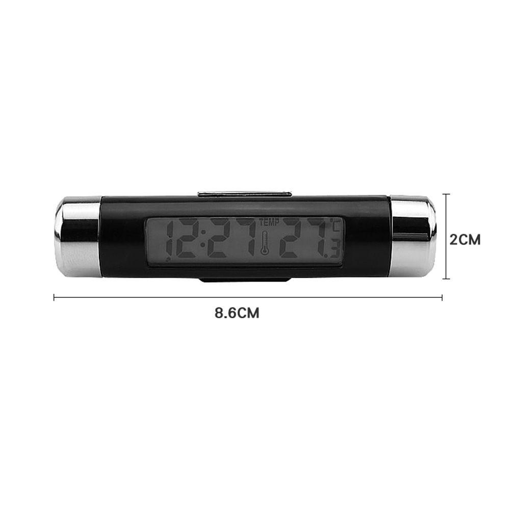 Đồng Hồ Kỹ Thuật Số LCD Hiển Thị Nhiệt Độ Xe Hơi Thiết Thực Mới