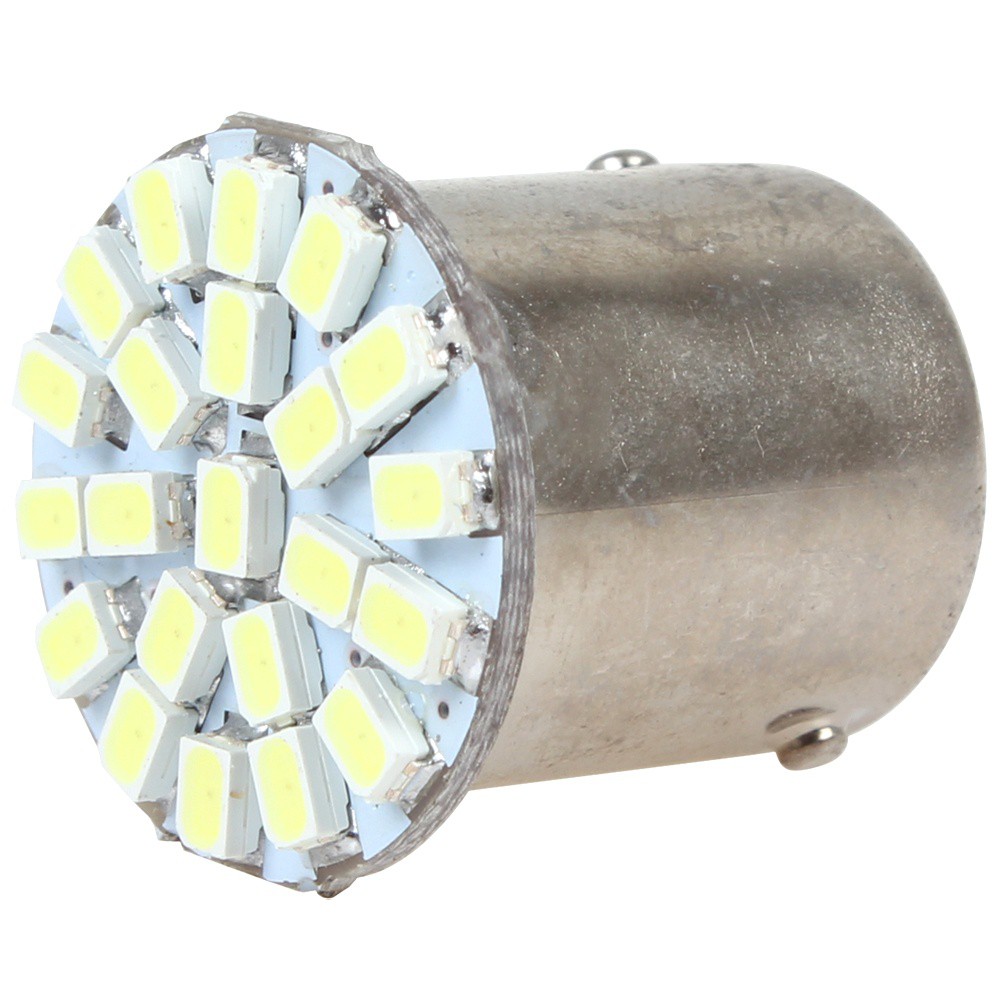 Đèn LED 12V 4W 1156 22 SMD 1206 Đèn LED Trắng Đèn báo rẽ ô tô Đèn phanh