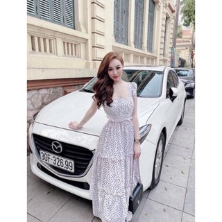 💥Sale đầm hoa maxi tay cánh tiên có mút ngực vải voan cao cấp siêu đẹp giá rẻ