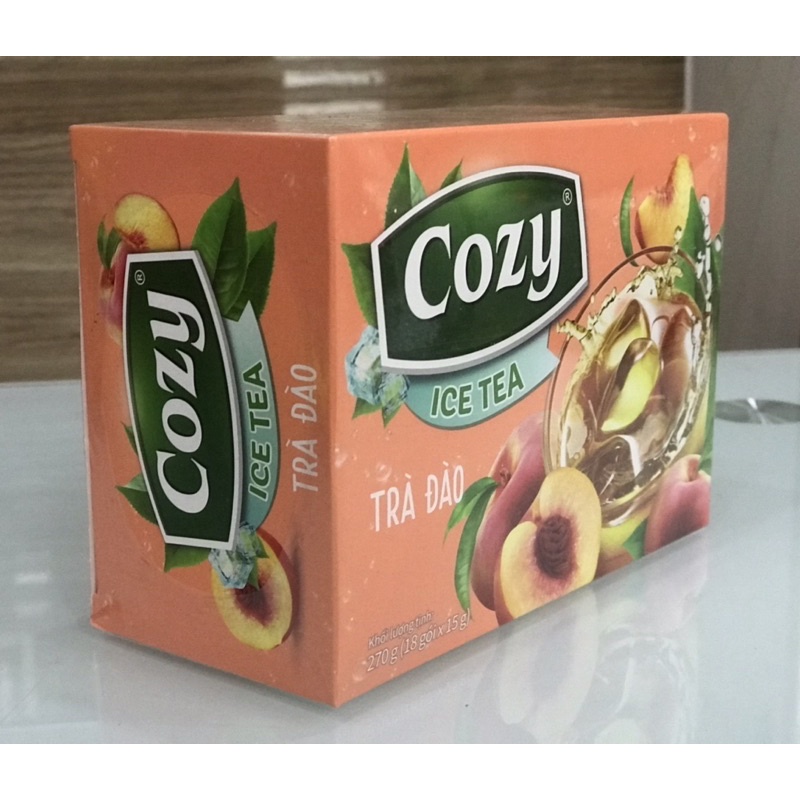 Trà  Hoà Tan Hương  Đào Cozy 270g(18 gói *15g)