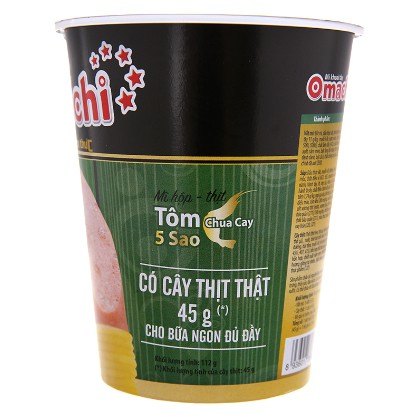 Mì khoai tây omachi ly 113gr có cây thịt vị tôm chua cay