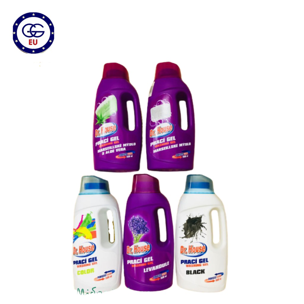 Nước giặt quần áo Dr. House siêu đậm đặc, giữ màu quần áo, an toàn cho da, hương thơm lâu, nội địa Châu Âu, GGEU SHOP