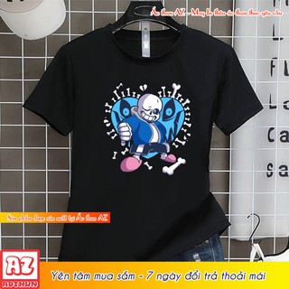 Áo thun game Undertale Sans chibi màu đen - Có size trẻ em M2811