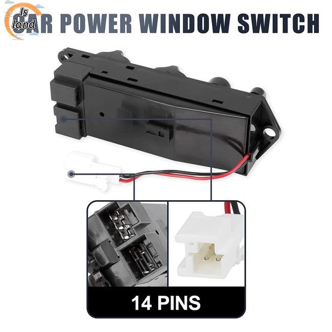 Công Tắc Điều Khiển Nâng Cửa Kính Xe Hơi 25401-1e401 254011E401 Tương Thích Cho Nissan Altima