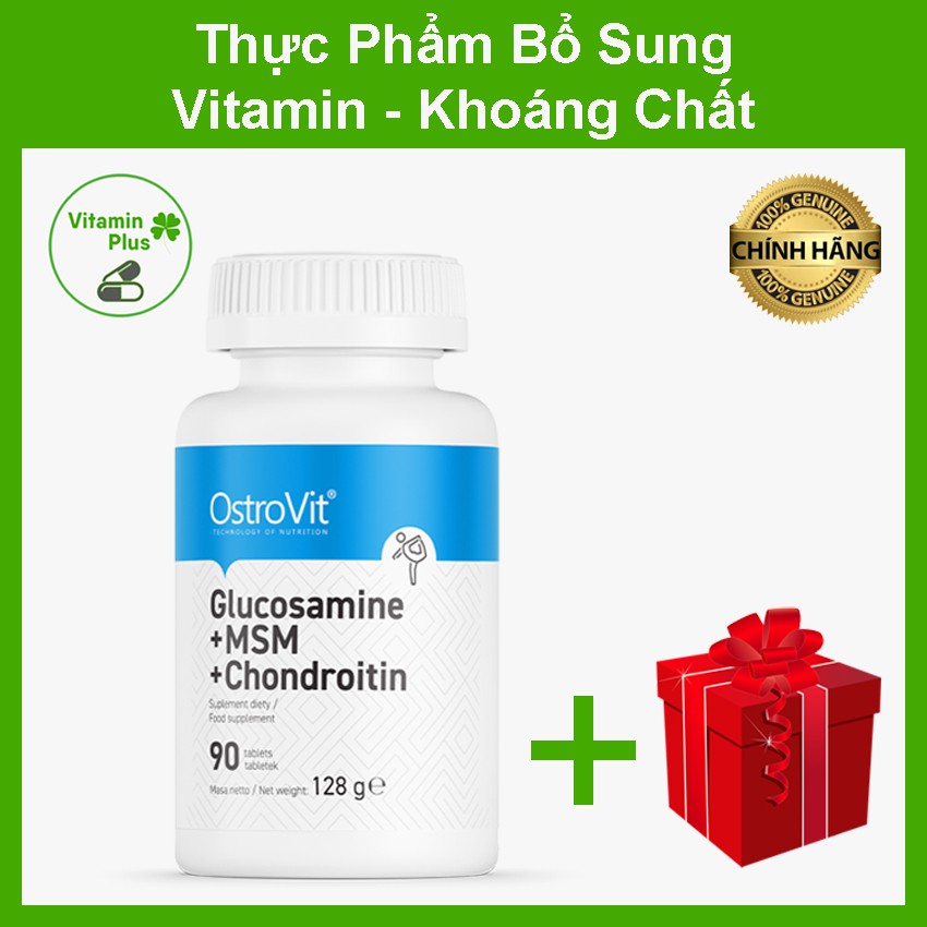 Thực Phẩm Bổ Sung Xương Khớp Ostrovit Glucosamine + MSM + Chondroitin 90 Viên