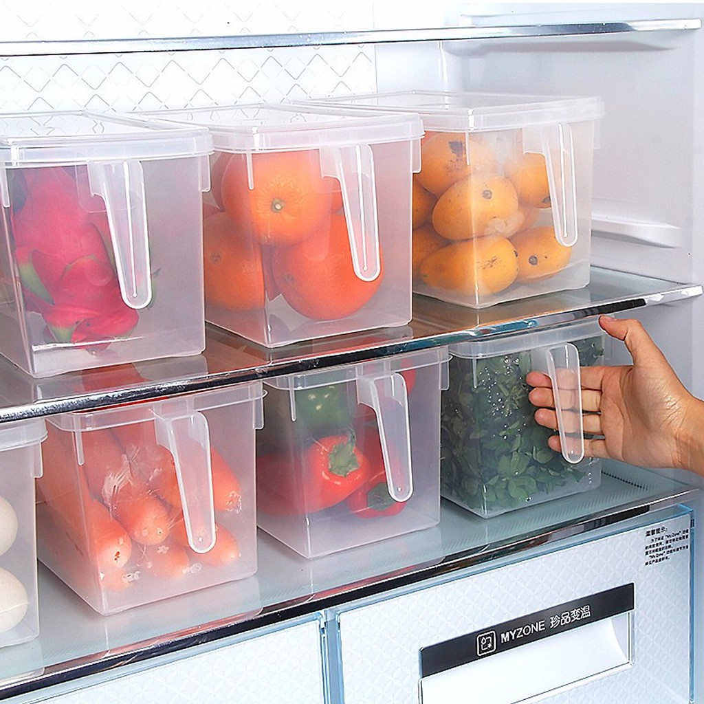 Hộp bảo quản thực phẩm trong tủ lạnh có tay cầm tiện lợi (dung tích 4700ml)