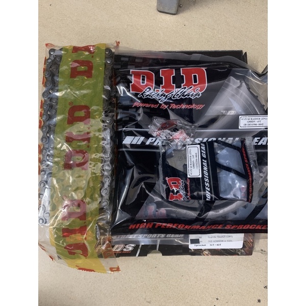 Bộ Nhông Sên Dĩa/NSD/Nhông Xích DID HDS Raider, Satria, Winner, Ex135, Ex150, Future, Dream 10 ly (sên đen)