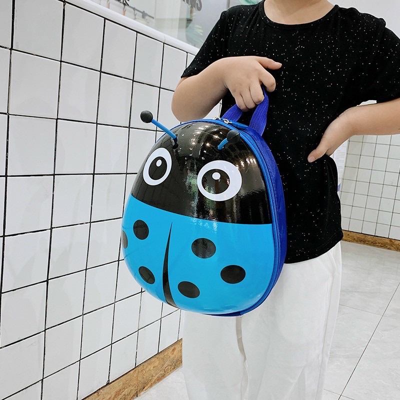 Balo Hình Thú Cho Bé Mẫu Giáo Mầm Non - Balo Trẻ Em Nắp Nhựa Hình Thú Đáng Yêu Cute Chống Nước, Chống Va Đập