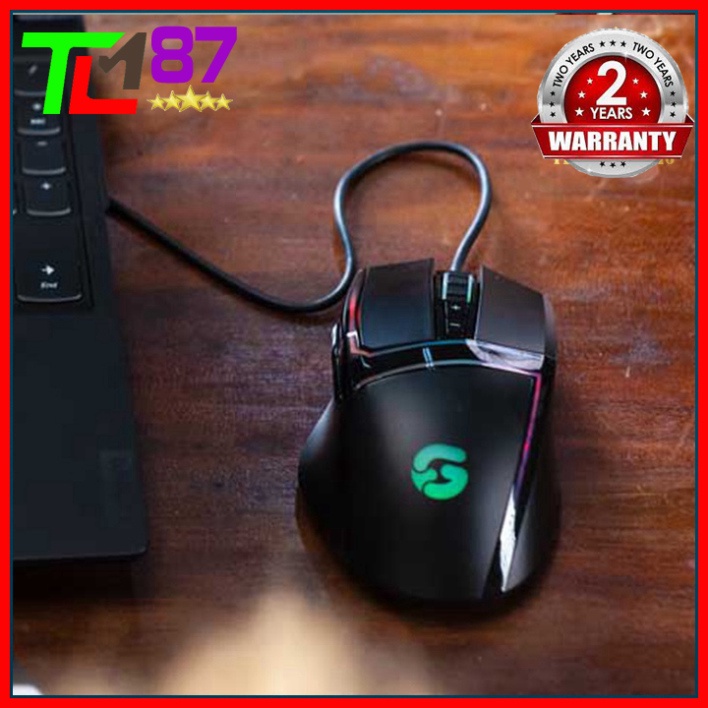 Chuột Gaming Chính Hãng Đèn LED 7 Màu RGB Có Dây VSPTech Giza R7 - Chuột Máy Vi Tính PC Laptop Mouse Chuyên Game