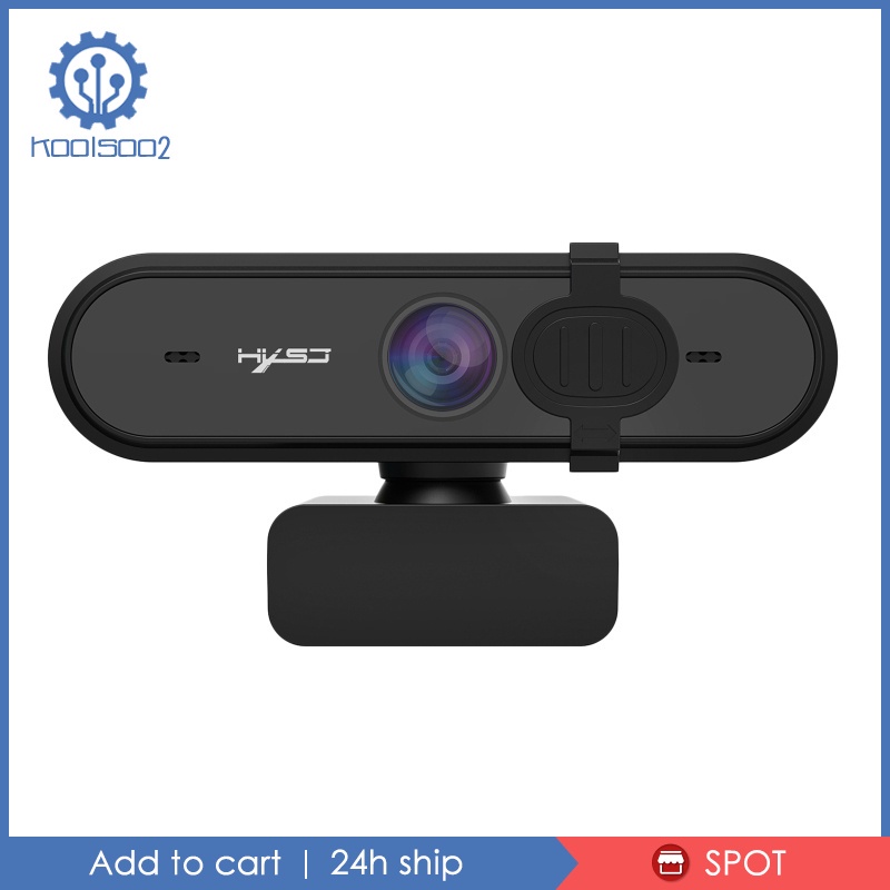 Webcam Kool2-8 Hd Pro Full Hd 30fps Cho Máy Tính Bảng / Laptop Màu Đen