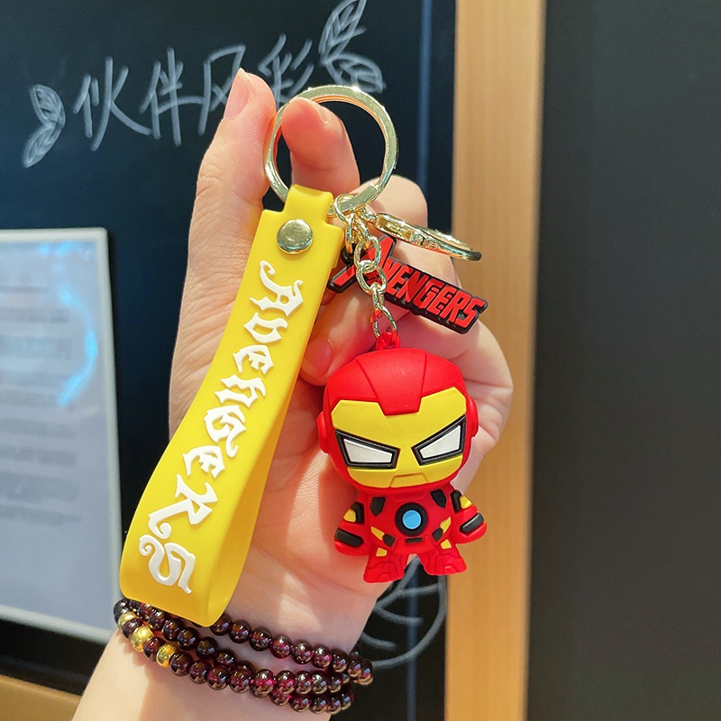 Móc khóa xe máy biệt đội siêu anh hùng Avengers, móc khóa treo balo các siêu anh hùng trong Marvel hot trend Tik Tok