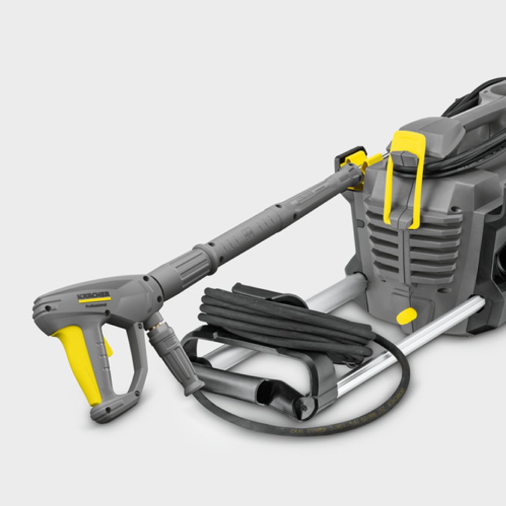 Máy phun rửa áp lực cao Karcher HD 5/11P với thời gian  hoạt động lên đến 1 giờ áp lực từ 110-160 bar dây áp lực dài 10m