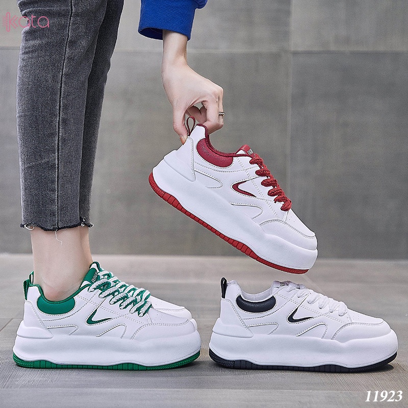 Giày trắng sneakers street phong cách Hàn Quốc nữ 11923