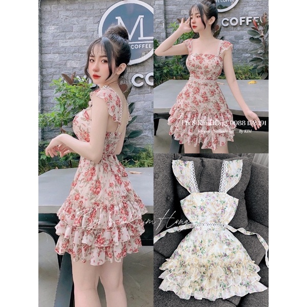 Đầm cánh tiên HOA thiết kế, bo chun eo cực tôn dáng size S , Mã_960( Ảnh chụp sàn thật 100%) | BigBuy360 - bigbuy360.vn