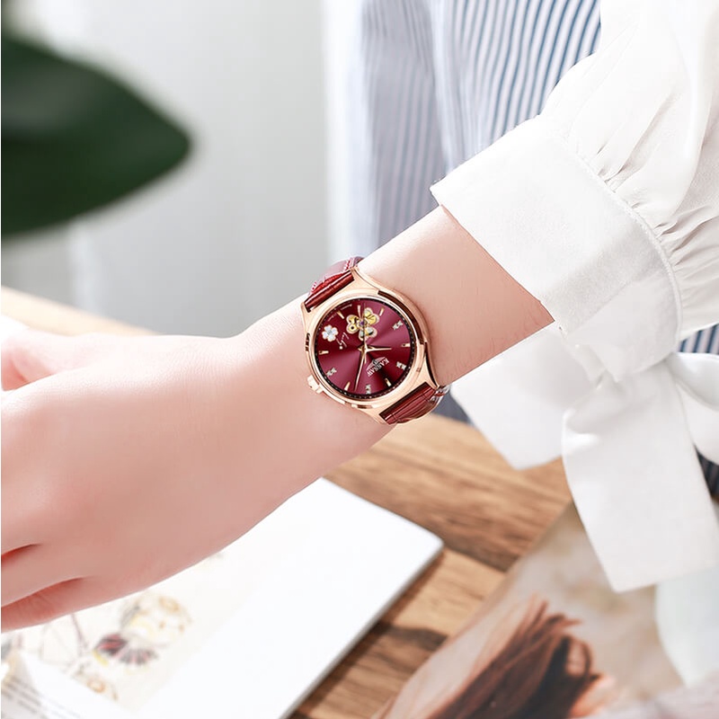 Đồng hồ nữ chính hãng KASSAW K820-4  Kính sapphire ,chống xước,Chống nước ,BH 24 tháng,Máy cơ (Automatic) ,dây kim loại