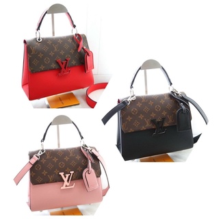 túi xách công sở khoá chữ Lv