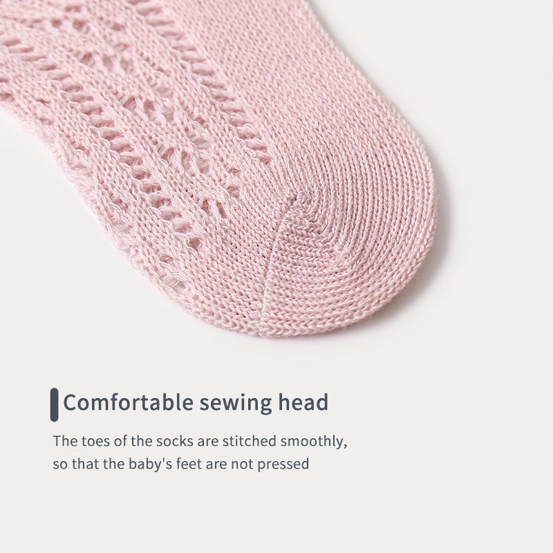 Vớ Lưới Cao Cổ Thiết Kế Thoáng Khí Thời Trang Mùa Hè Dành Cho Bé